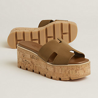 【落ち着きと上質感】HERMES サンダル Eze 30 ダークブラウン Eze 30 sandal | Hermès USA